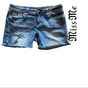 Miss me Bermuda blue jean shorts 31